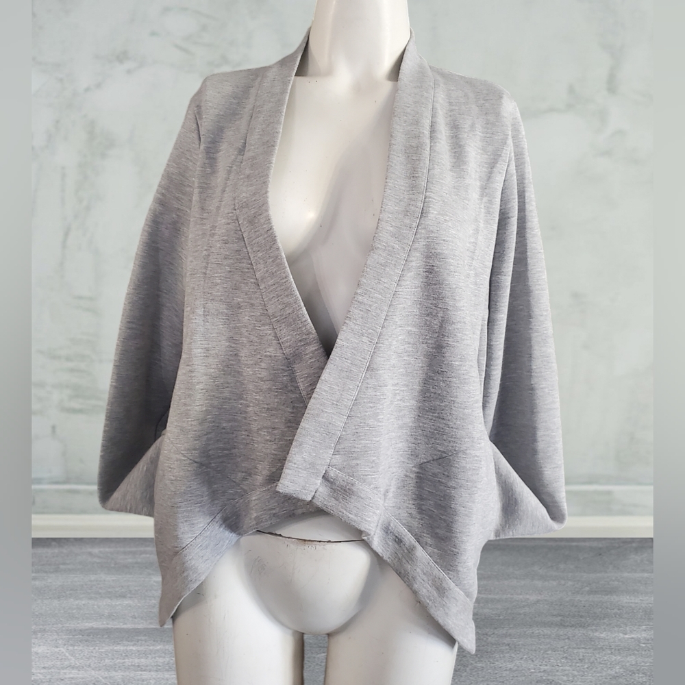 Carolina Belle Montreal Asymmetrical Open Front Cardigan Jacket Size M